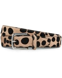 Tibi - Classic Pony Hair Leather Belt - Lyst