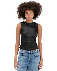 Joe's Jeans - The Meg Vegan Leather Top - Lyst