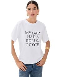 Victoria Beckham - Logan Tee 'my Dad Had A Roll-royce' - Lyst