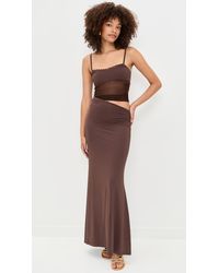 Runaway the Label Oralie Midi Dress in Red | Lyst