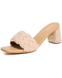 Kaanas - Calliope Chunky Braided Jute-Wrapped Heels - Lyst