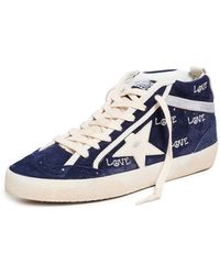 Golden Goose - Mid Star Suede Upper With Embroidery Sneakers - Lyst