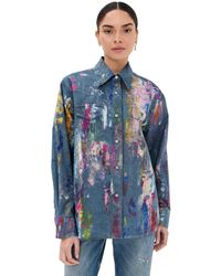 Acne Studios - Paint Daub Button Down Shirt - Lyst