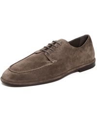 Ferragamo - Blade Suede Derby Shoes - Lyst