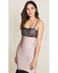 Hervé Léger Lace Bodysuit - Multicolor