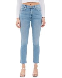 Mother - Mid Rise Dazzler Ankle Fray Jeans Blessing - Lyst