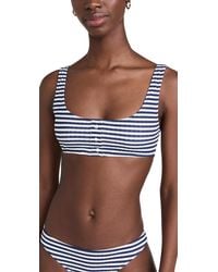 Solid & Striped - The Elle Button Bikini Top - Lyst