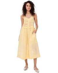 Sea - Zora Solid Tank Button Down Dress - Lyst