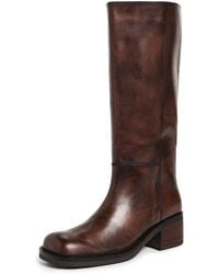 Free People - Dana Distressed Pull On Boots - Lyst