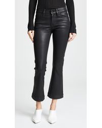 Habitual Coated Kick Flare Jeans - Black