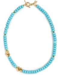 Mayamar - 24K Beaded Heart Necklace - Lyst