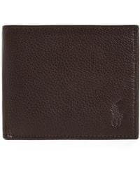 Polo Ralph Lauren - Pebbled Leather Wallet - Lyst