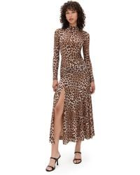 Bardot - Lea Printed Mesh Midi Dress - Lyst
