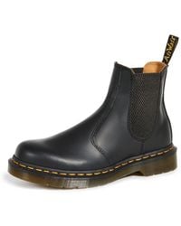 Dr. Martens - Unisex Vegan 2976 Felix Platform Chelsea Boots Black Felix Rub Off - Lyst