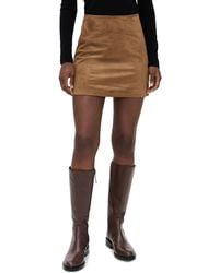 Z Supply - Ciera Faux Suede Mini Skirt - Lyst