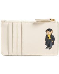 Polo Ralph Lauren - Holiday Polo Bear Leather Zip Card Case - Lyst