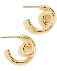 Madewell - Looped Tube Small Hoop Earrings - Lyst