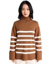 English Factory - Turtle Neck Stripe Sweater - Lyst