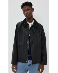 Barbour Padded Transport Jacket in Black for Men | Lyst