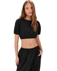 Le Bos - Lillian Cropped Blouse - Lyst