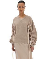 JW Anderson - Jw Anderon Woven Inert V-neck Juper And - Lyst