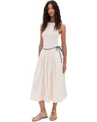 Free People - Nightingale Solid Midi Dress - Lyst