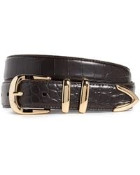 FAVORITE DAUGHTER - The Jordan Croc Embossed Belt - Lyst