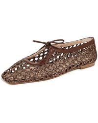 Andrea Gomez - Amelia Raffia Flats - Lyst