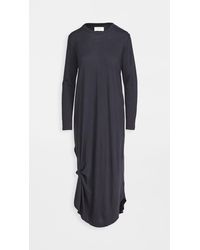 The Great Long Sleeve Side Knot Dress - Black