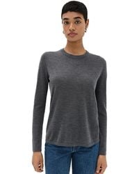 Co. - Crew Neck Long Sleeve Cashmere Top - Lyst