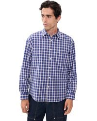 NN07 - Deon Check Button Down Shirt - Lyst
