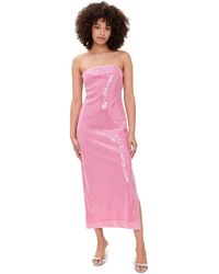 Endless Rose - Strapless Sequins Maxi Dress - Lyst