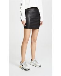 SPRWMN Leather Miniskirt - Black