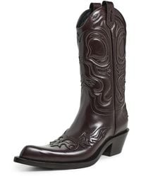 Acne Studios - Pointy Leather Cowboy Boots - Lyst