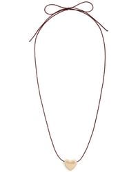 Annika Inez - Small Heart Necklace - Lyst