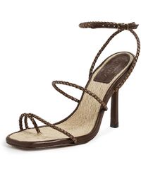 SCHUTZ SHOES - Kaya Straw Heeled Sandals - Lyst