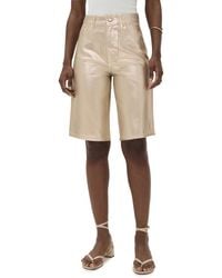 Veronica Beard - Charlotte Mid Rise Metallic Shorts - Lyst
