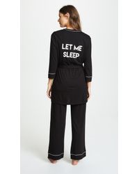 Cosabella Let Me Sleep Maternity 3 Piece Set - Black