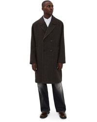 Wax London - Magnus Double Breasted Overcoat - Lyst