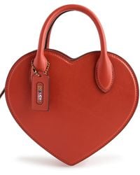 COACH - Glovetanned Leather Heart Shape Bag - Lyst