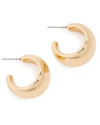 Argento Vivo - Tapered Hoops - Lyst