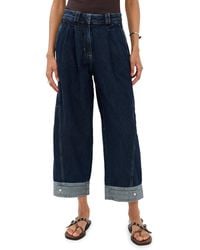 3.1 Phillip Lim - Curved Wide Leg Cropped Pants - Lyst