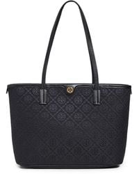 Tory Burch - T Monogram Small Zip Tote - Lyst