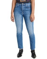 Mother - The Tomcat Ankle Fray Jeans - Lyst