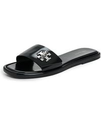 Tory Burch - T Lock Slides - Lyst
