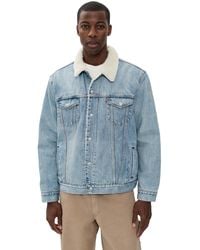 Levi's Olympia Shearling Trucker Jacket in Brown for Men | Lyst Canada