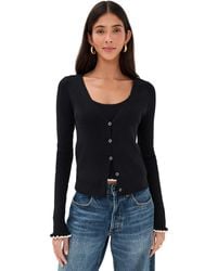 Le Bos - Ribbed Cardigan - Lyst