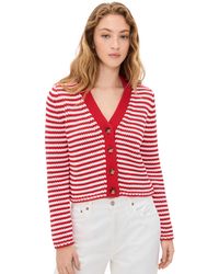 La Ligne - Fine Stripe Mini Marina Cardigan - Lyst