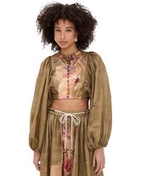 Zimmermann - Ascension Cropped Bodice Top - Lyst