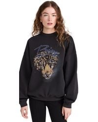 Anine Bing - Harvey Crew Leopard Sweatshirt - Lyst